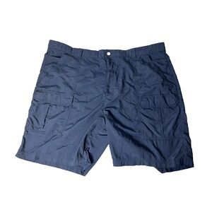 Croft & Barrow Blue Mens 44 Casual Light Military style Cargo Shorts  6 pockets